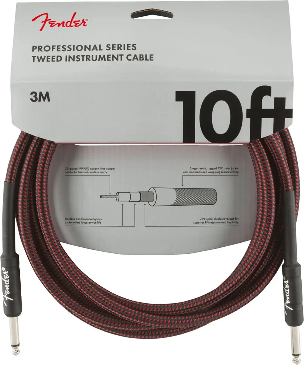 Fender Professional Series Instrumentenkabel 3m