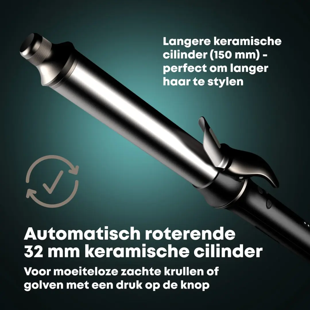 Revamp CL-3000-EU Automatische Krultang 32mm - Ionentechnologie - 130-210°C - Zwart