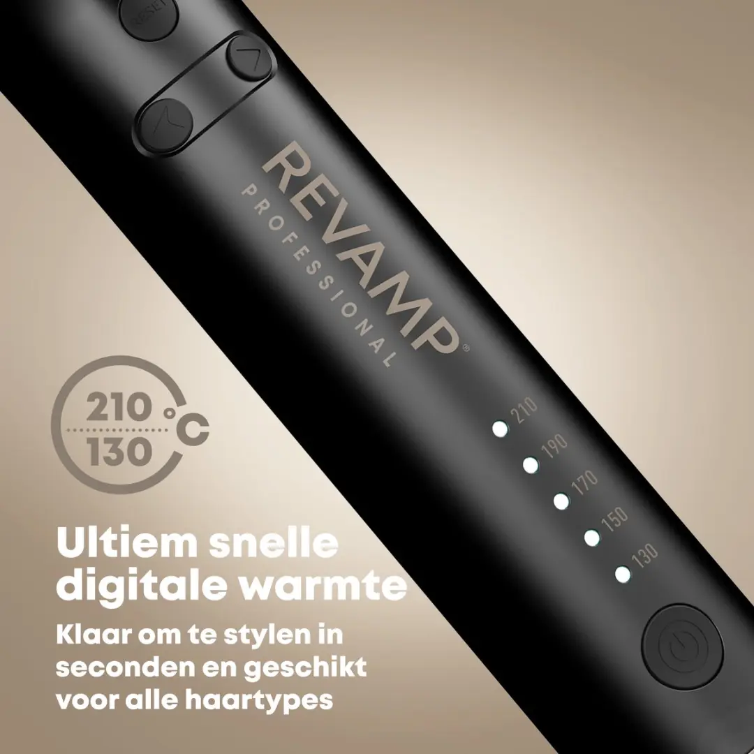 Revamp CL-3000-EU Automatische Krultang 32mm - Ionentechnologie - 130-210°C - Zwart