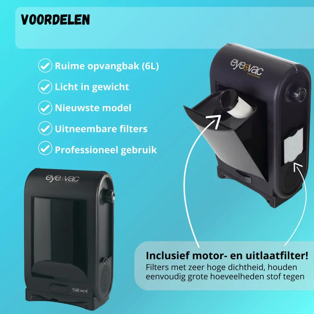 Sibel Eye-Vac All Round Stofzuiger 1400W - 6L - Zwart