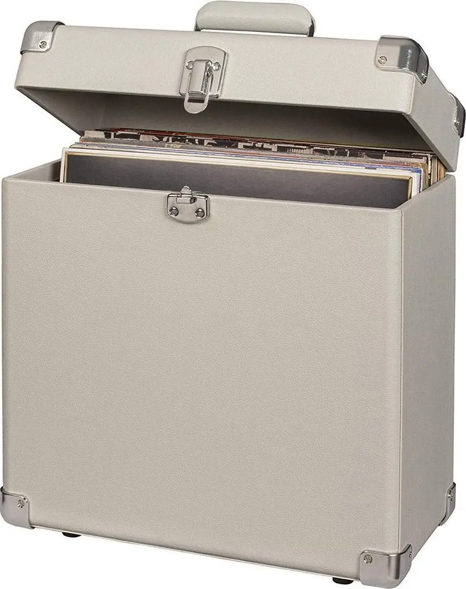 Crosley White Sand Platenkoffer 30 Stuks