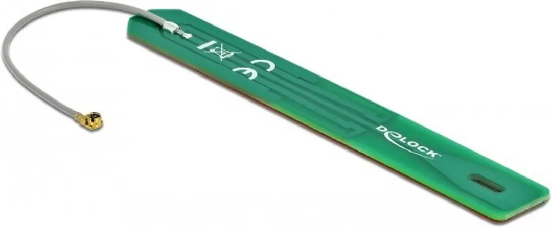 Delock LPWAN Antenne 880-960 MHz I-PEX MHF I Plug 2 dBi 7,5cm Groen/Grijs