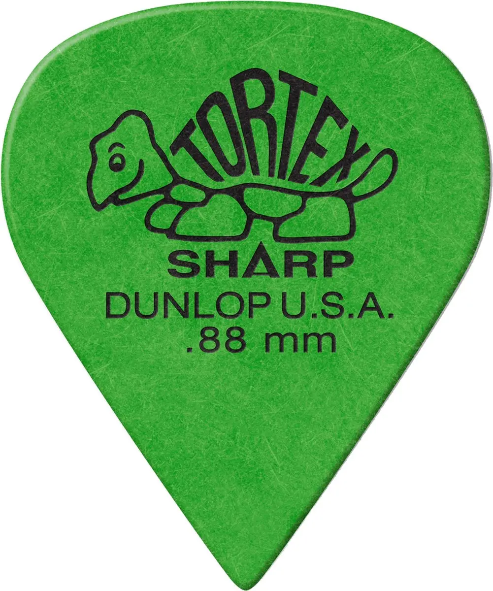 Dunlop 418-P-88 Plectra 0.88mm - Groen - 12 Stuks