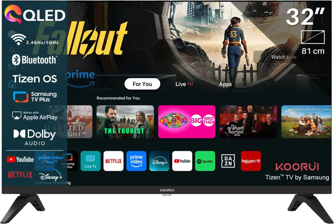 Koorui QLED Smart TV 32 inch K32Q1FFQ-T8
