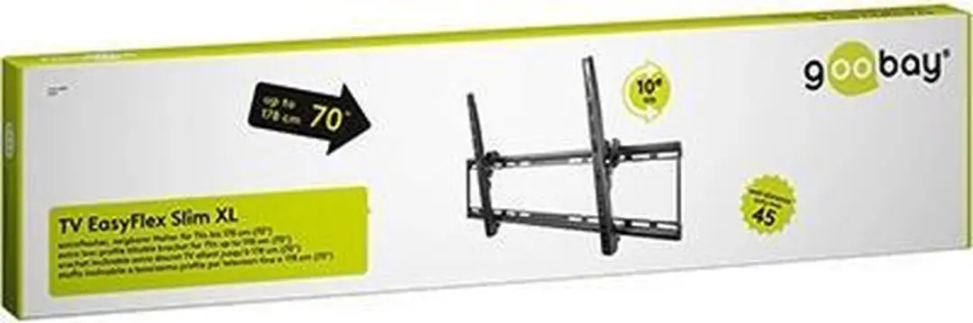Goobay TV EasyFlex Slim XL 63495 - 70" - Zwart