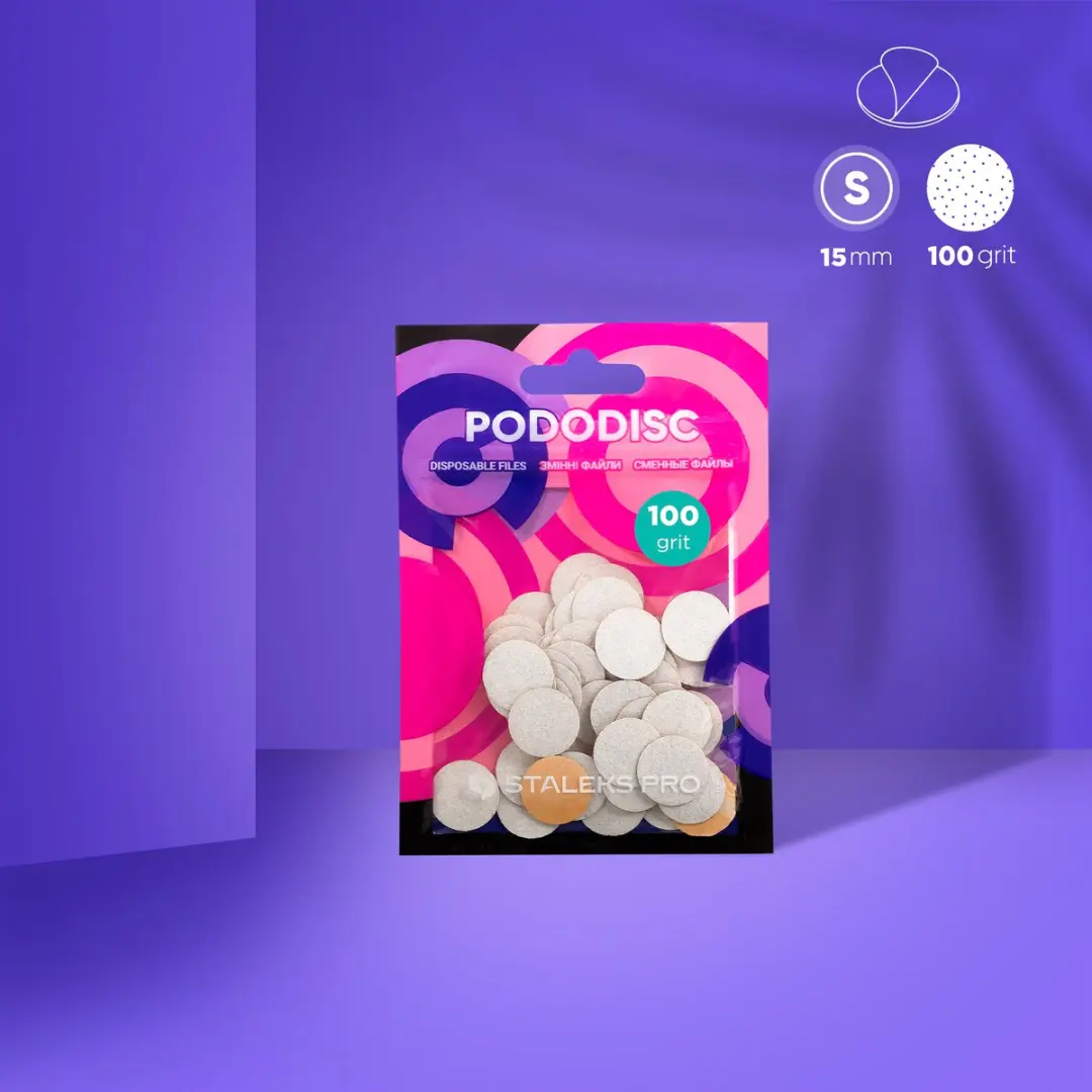 STALEKS PODODISC PDF-15-100w Witte Refill Pads - 50 Stuks