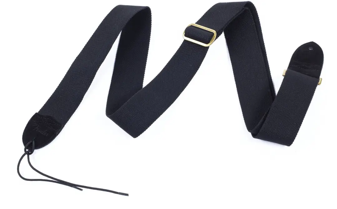 Fender Gitaarband Katoen/Leder - Zwart - afbeelding 6 van 6