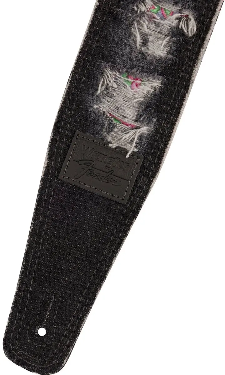 Fender Wrangler Ripped Denim Gitaarband - Blauw