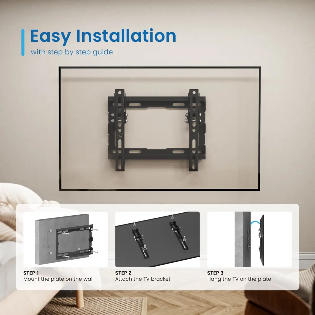 Ewent Easy Tilt M EW1506 TV Wandsteun - 42" Zwart