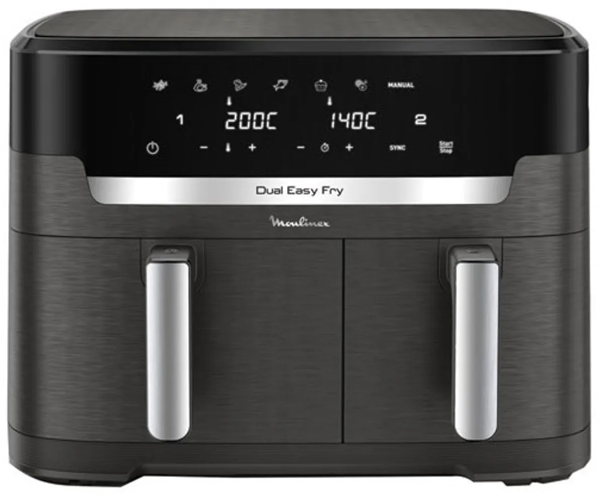 Moulinex EZ942HF0 Dubbele Heteluchtfriteuse 2020W