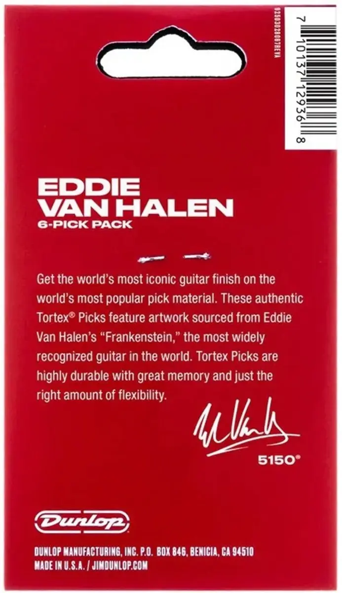 Dunlop Eddie Van Halen Plectrum 1.00mm - 6 Stuks