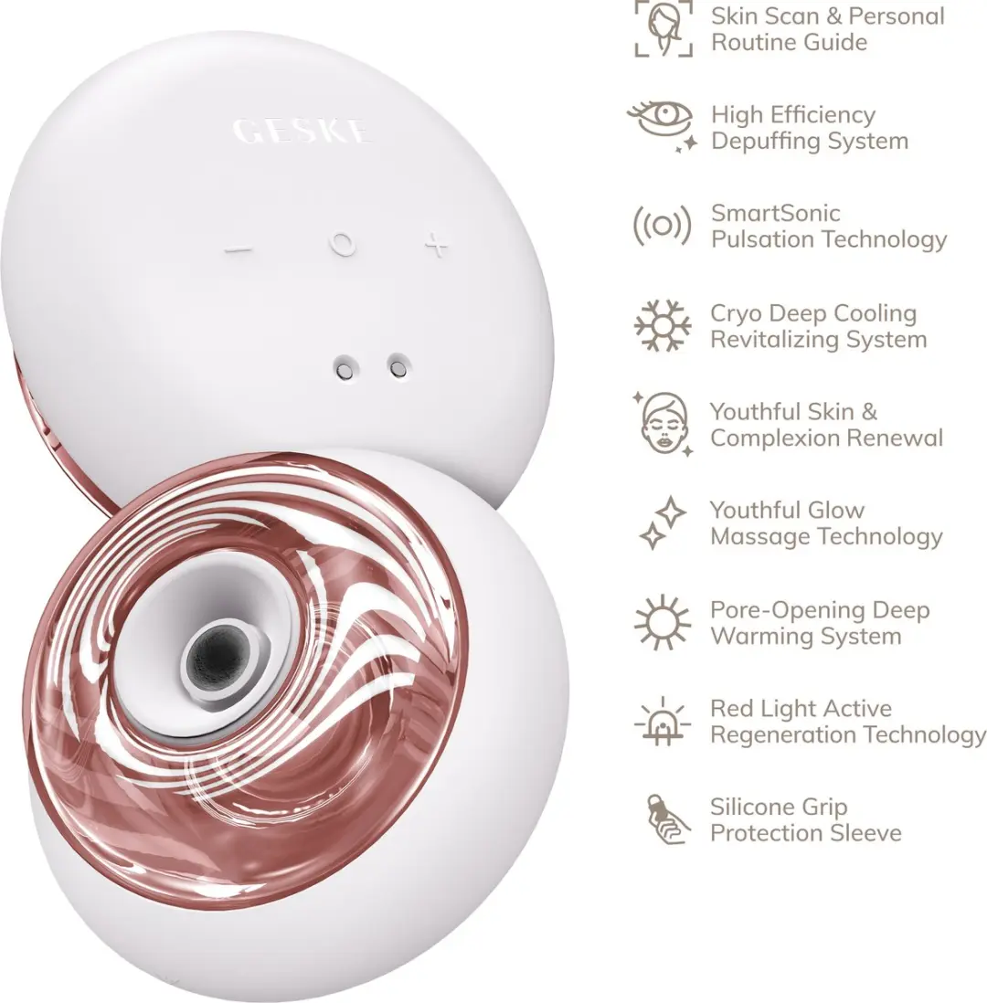 GESKE SmartAppGuided Sonic Massager GK000699SL01 - Starlight