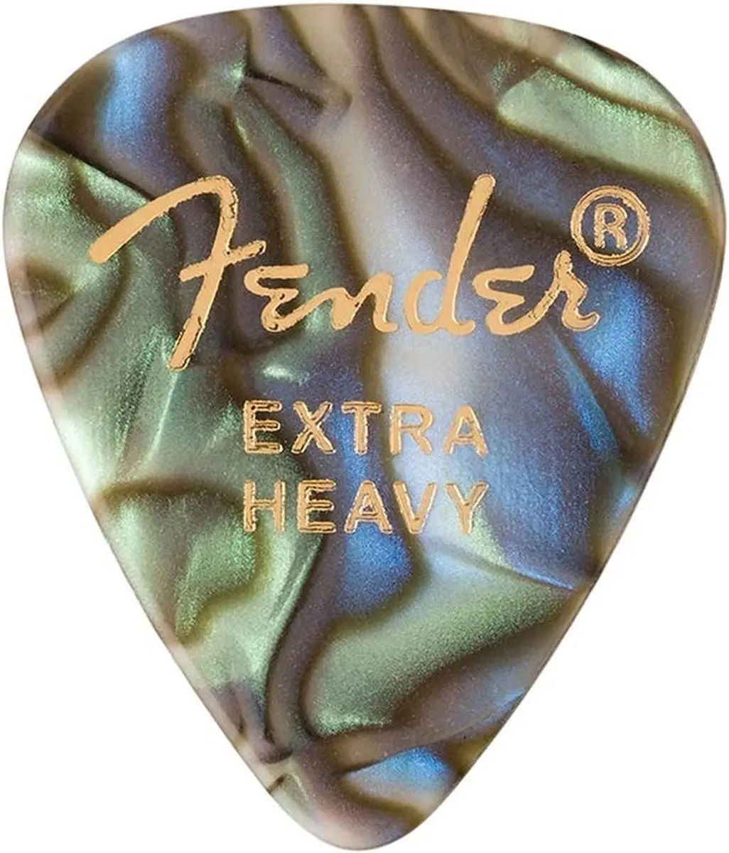 Fender 351 Premium Picks Extra Zwaar Abalone Look