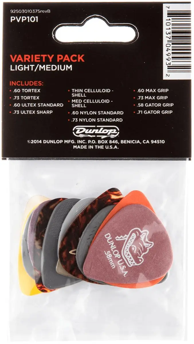 Dunlop Variety Pack Plectrum - 12 Stuks