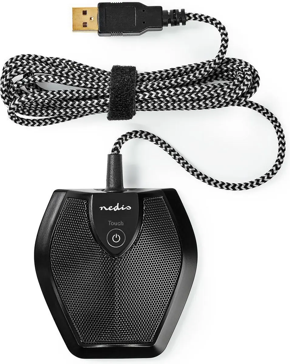 Nedis MICCU100BK USB Microfoon - Zwart