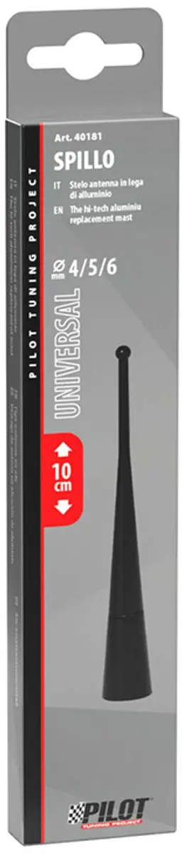Lampa Spillo Vervangingsantenne Mast 10cm - Zwart