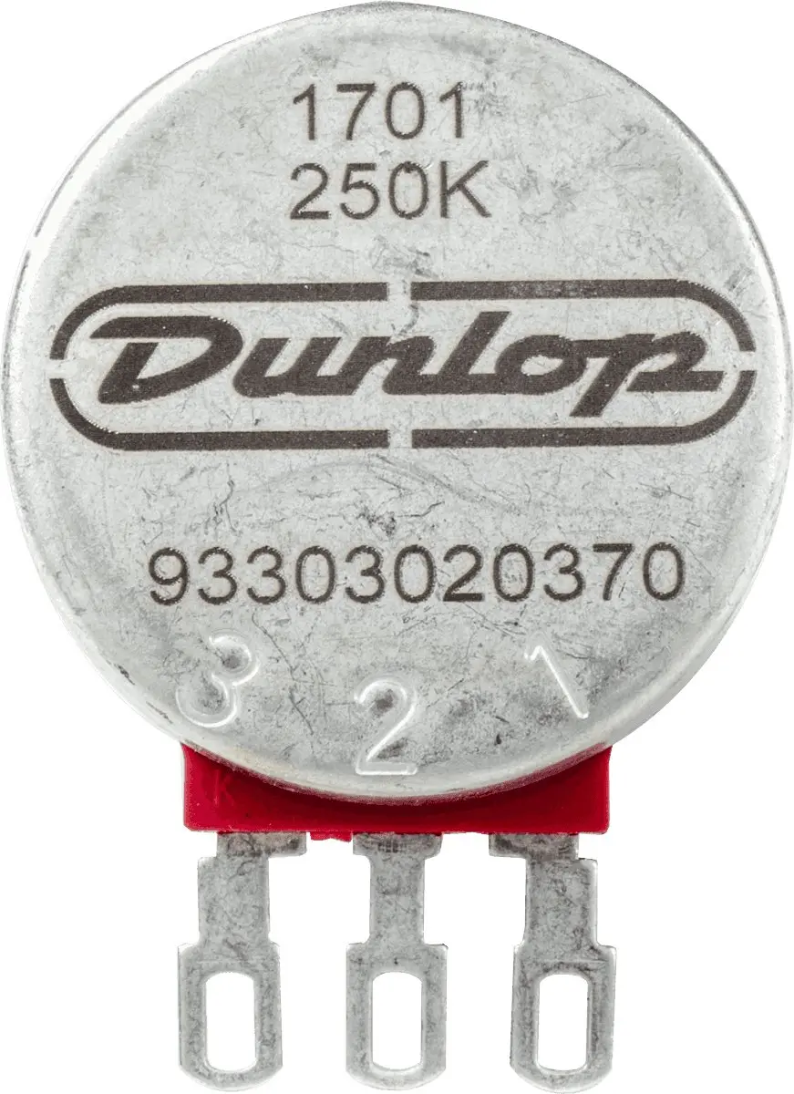 Dunlop DSP250S Potmeter 250K - Zilver/Rood