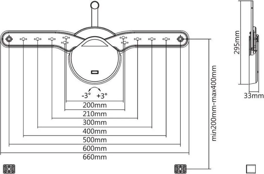 Neomounts OLED-W600BLACK Vlakke Wandsteun 70" - Zwart