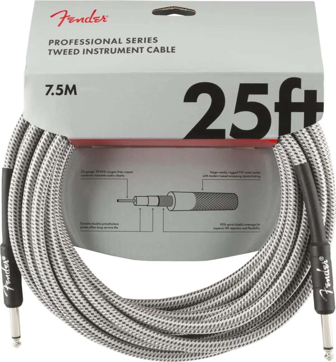 Fender Professional Series Instrumentenkabel 7.5m