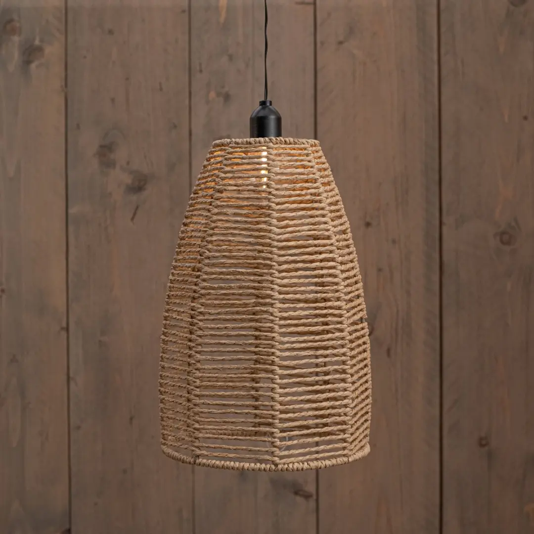 Anna's Collection Solar Hanglamp Natuurlijk 20x20x30,5cm