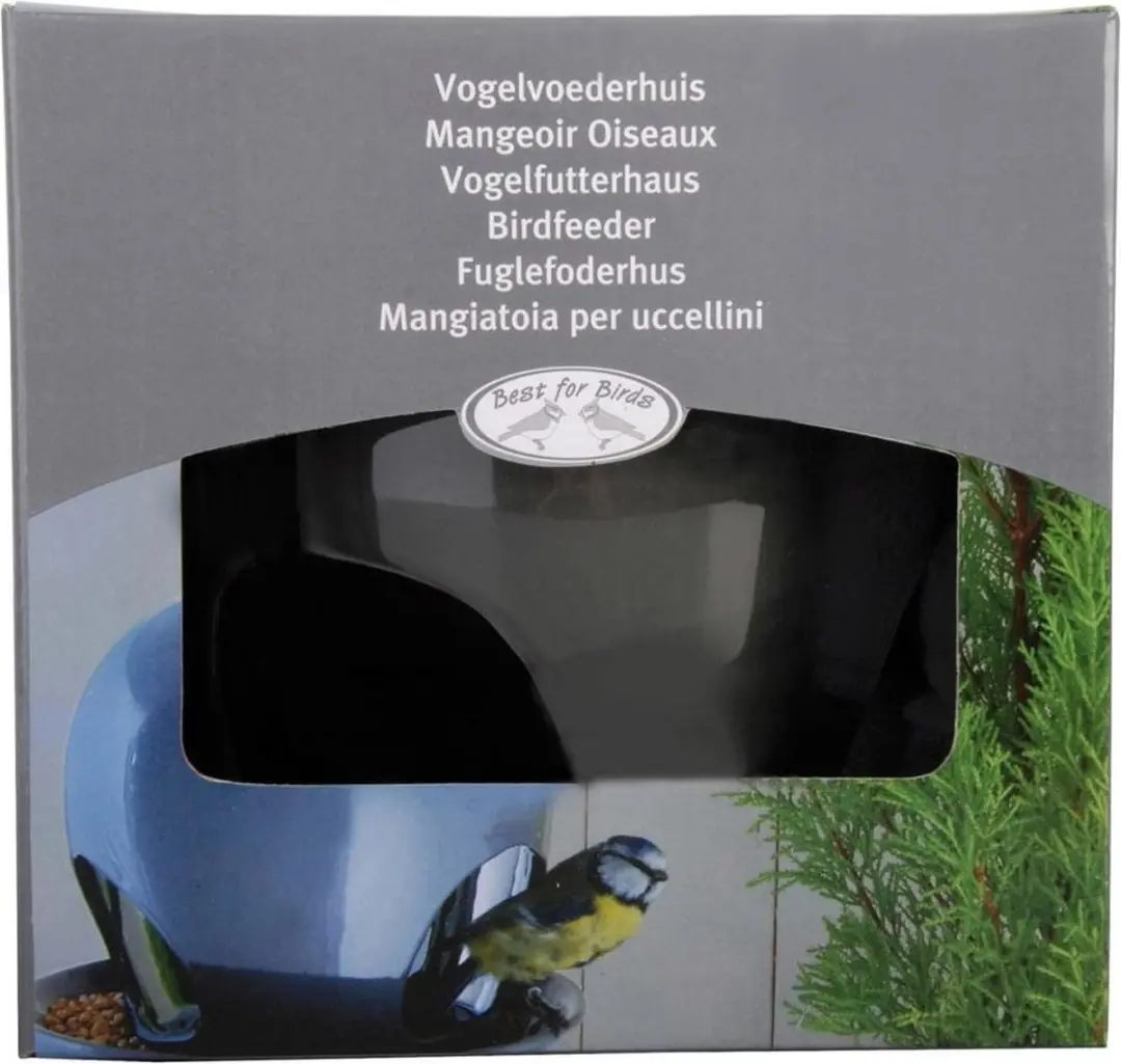 Esschert Design Vogelvoederhuis - Grijs - afbeelding 4 van 4