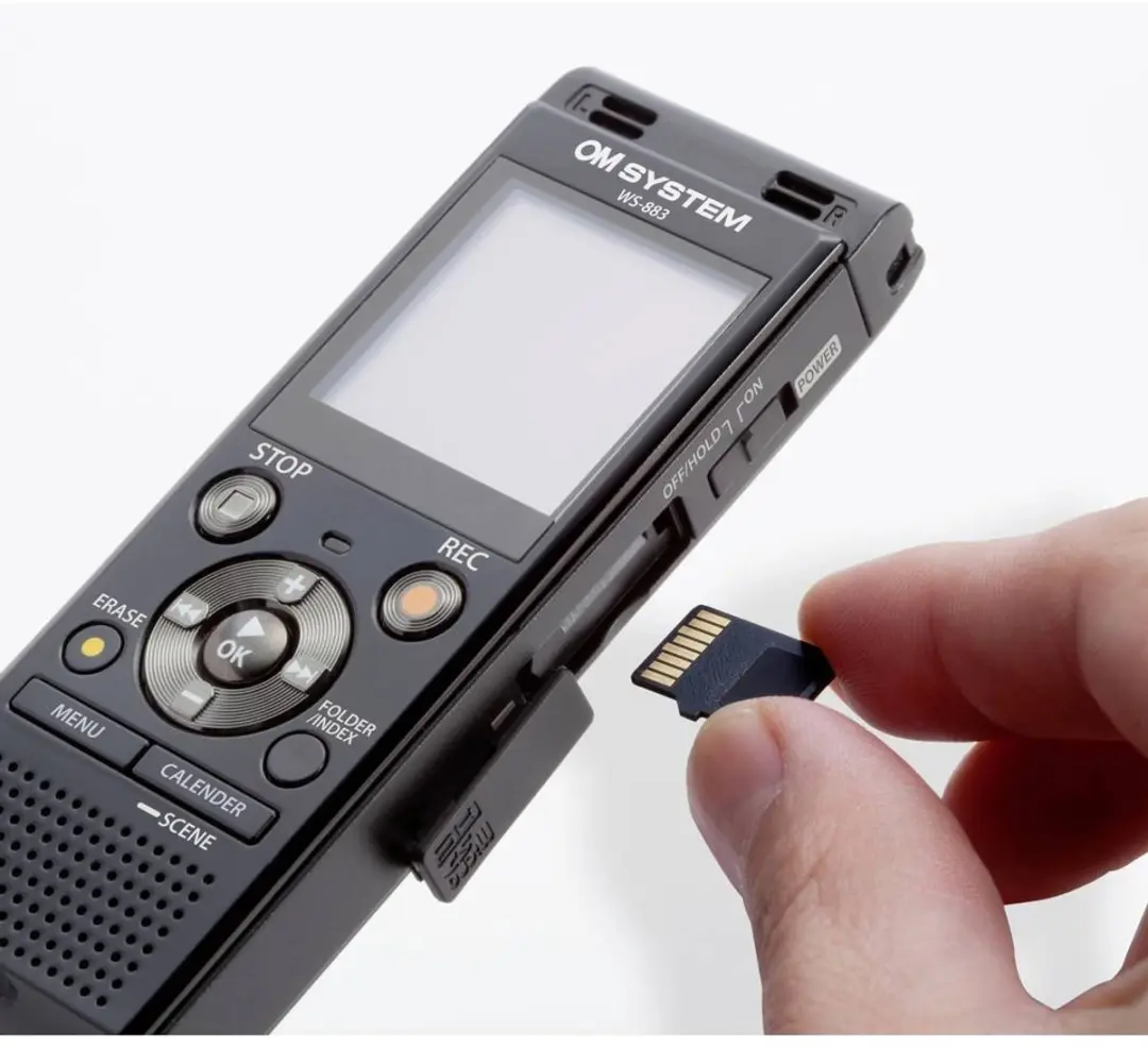 OM System WS-883 Digitaal Dicteerapparaat - 2080 uur - Zwart - afbeelding 6 van 6