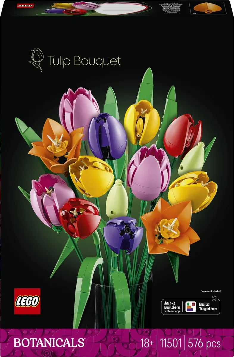 LEGO Botanicals Boeket Tulpen 11501 - 576 Stukken - Multicolor