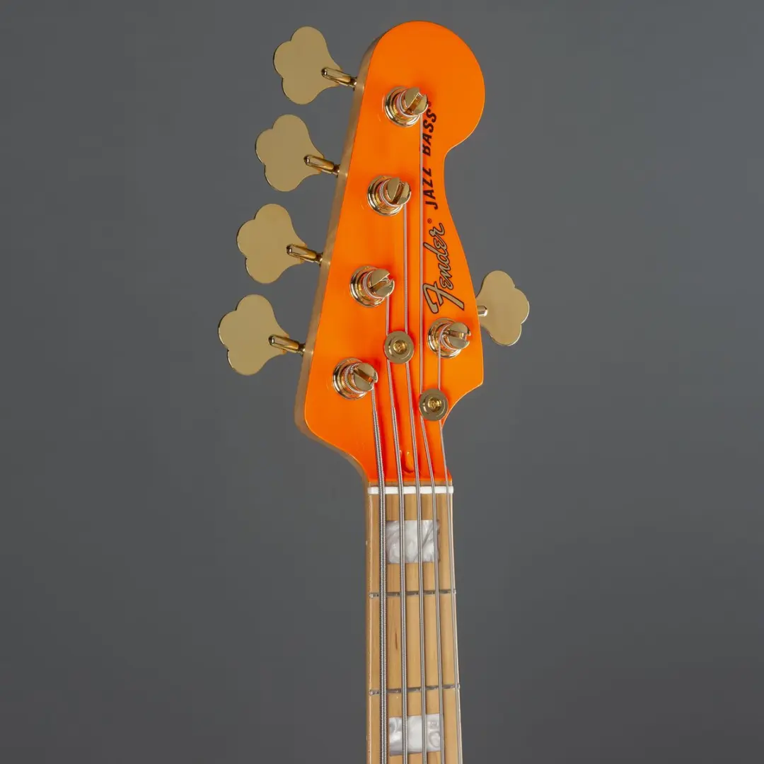 Fender MonoNeon Jazz Bass V MN - 5 Snaren Neon Yellow - afbeelding 6 van 6