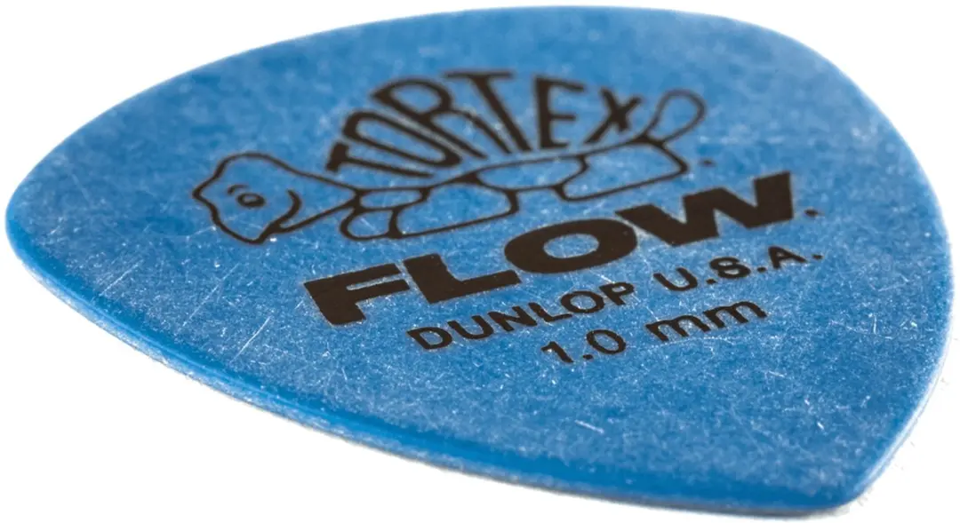 Dunlop Tortex Flow 558P1.0 Plectrums 1.0mm - Blauw