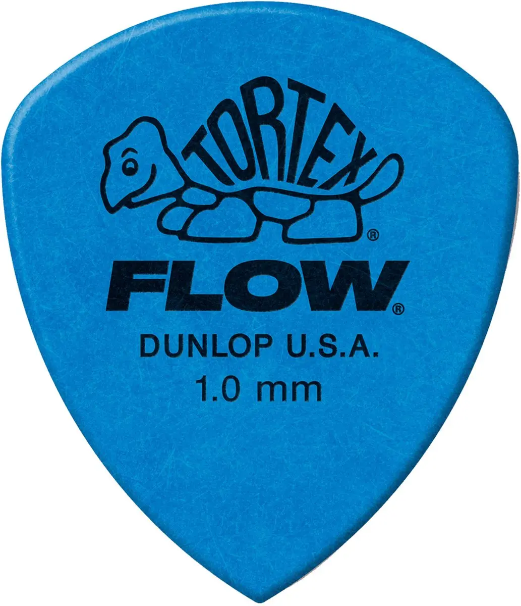 Dunlop Tortex Flow 558P1.0 Plectrums 1.0mm - Blauw