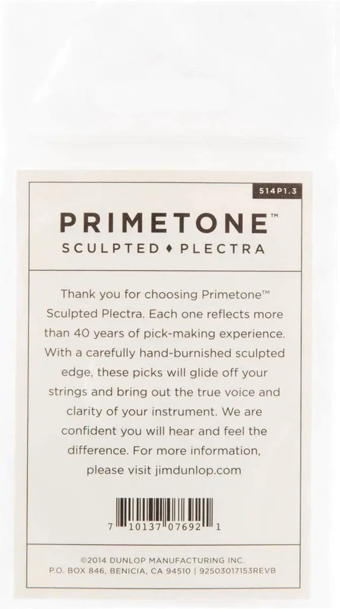 Dunlop Jim Dunlop Primetone Plectrum 1.30mm - 3 Stuks