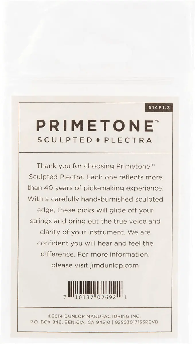 Dunlop Jim Dunlop Primetone Plectrum 1.30mm - 3 Stuks
