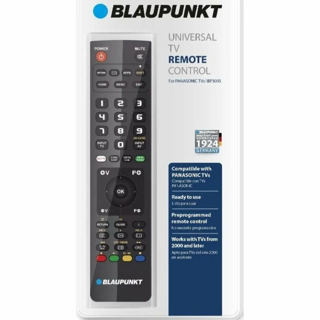 Blaupunkt BP3005 Universele Afstandsbediening - Zwart