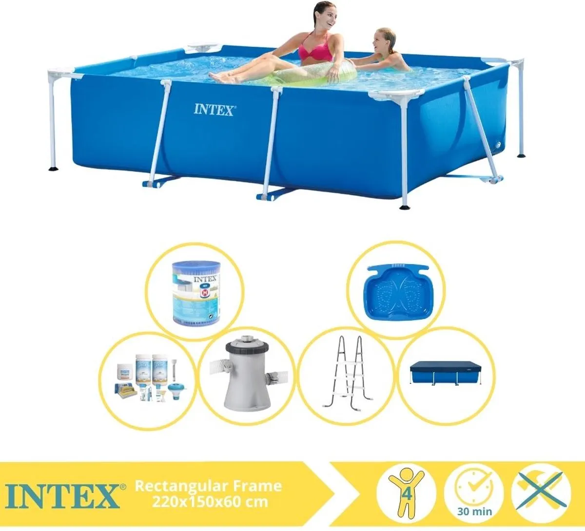 Intex 28270NP Opzetzwembad 220x150x60cm
