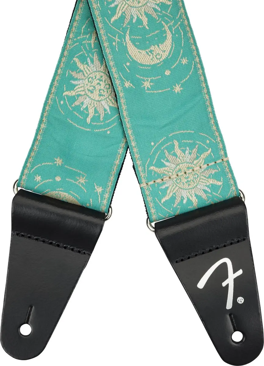Fender American Vintage II Geweven Gitaarband Sea Foam Green
