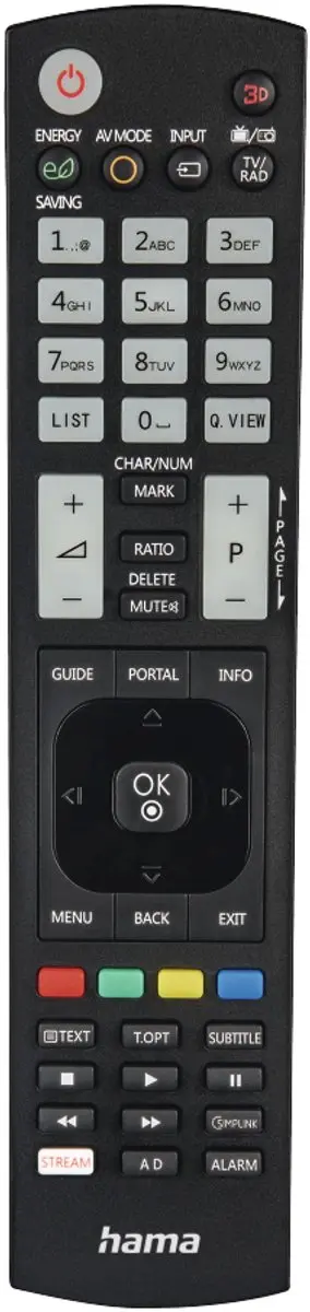 Hama Universele Afstandsbediening LG 00221061 - Zwart