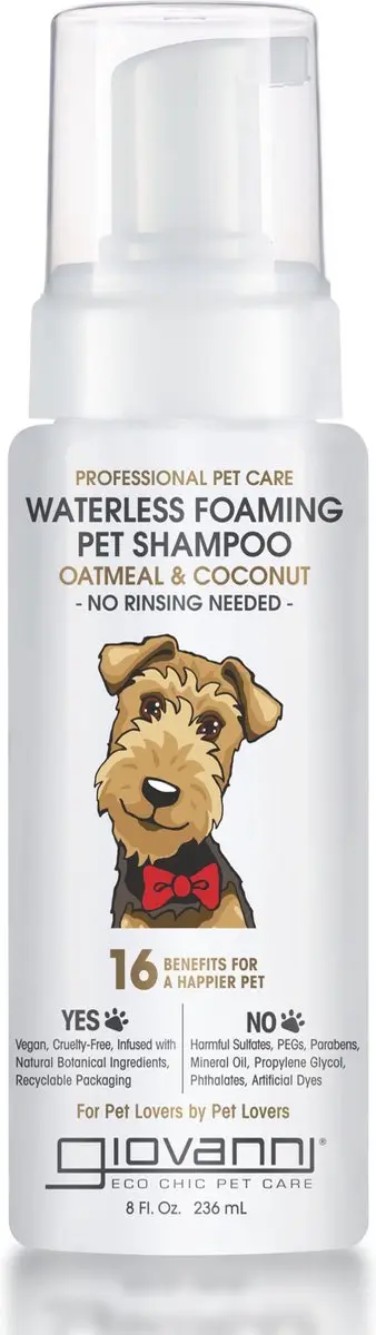 Giovanni Cosmetics Waterless Foaming Pet Shampoo 240ml