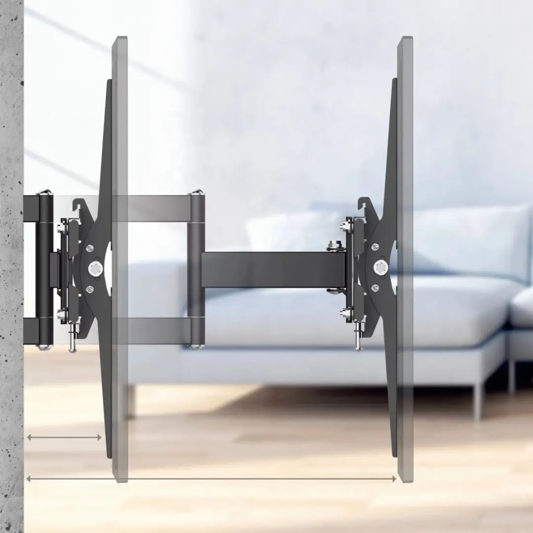 Hama FullMotion TV-Muurbeugel 00220897 - 40kg - VESA 400x400mm - Zwart