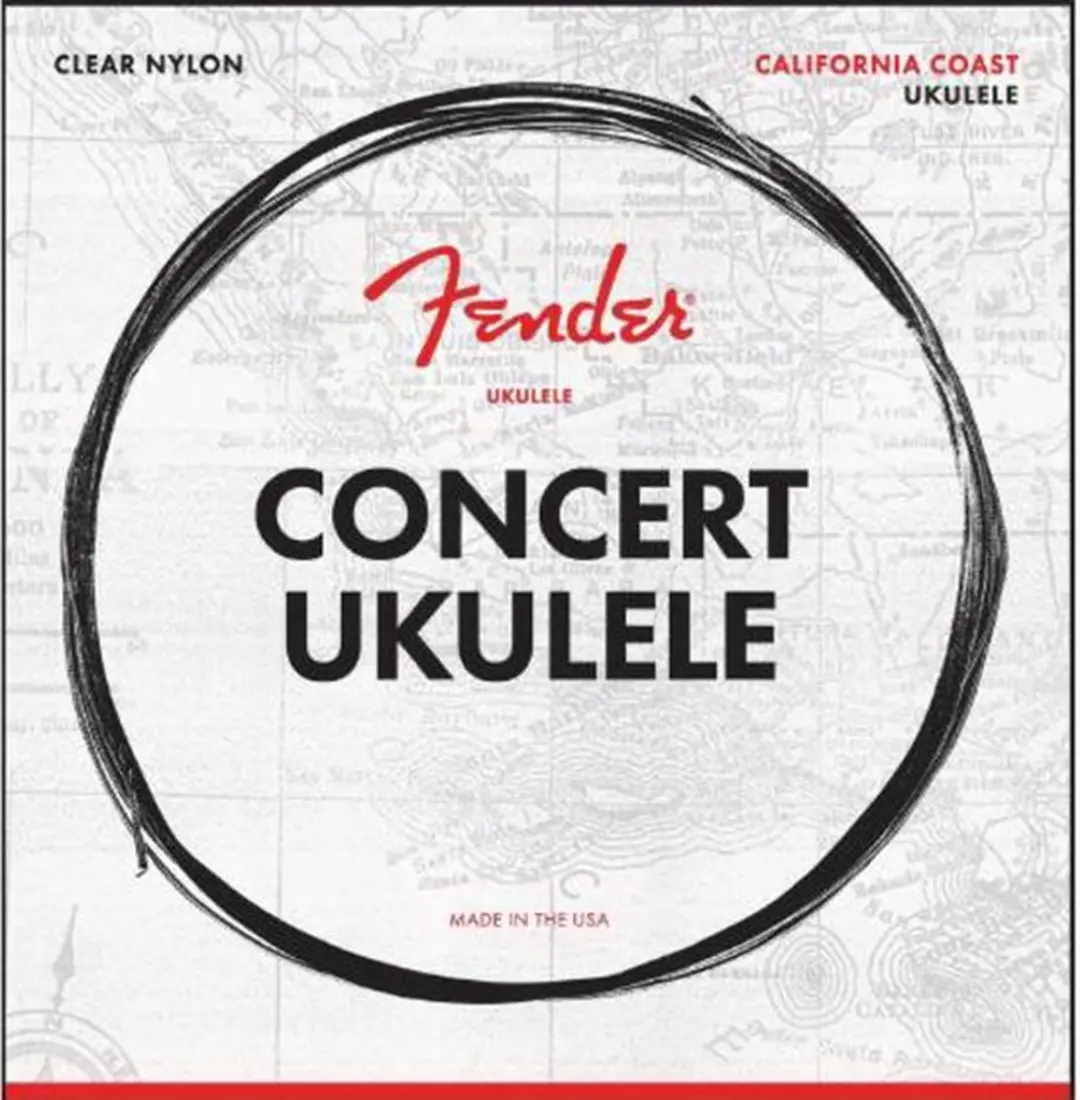 Fender California Coast Concert Ukulele Snaren - 4 Stuks