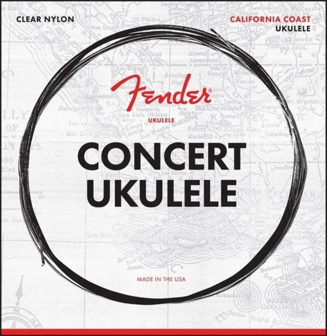 Fender California Coast Concert Ukulele Snaren - 4 Stuks