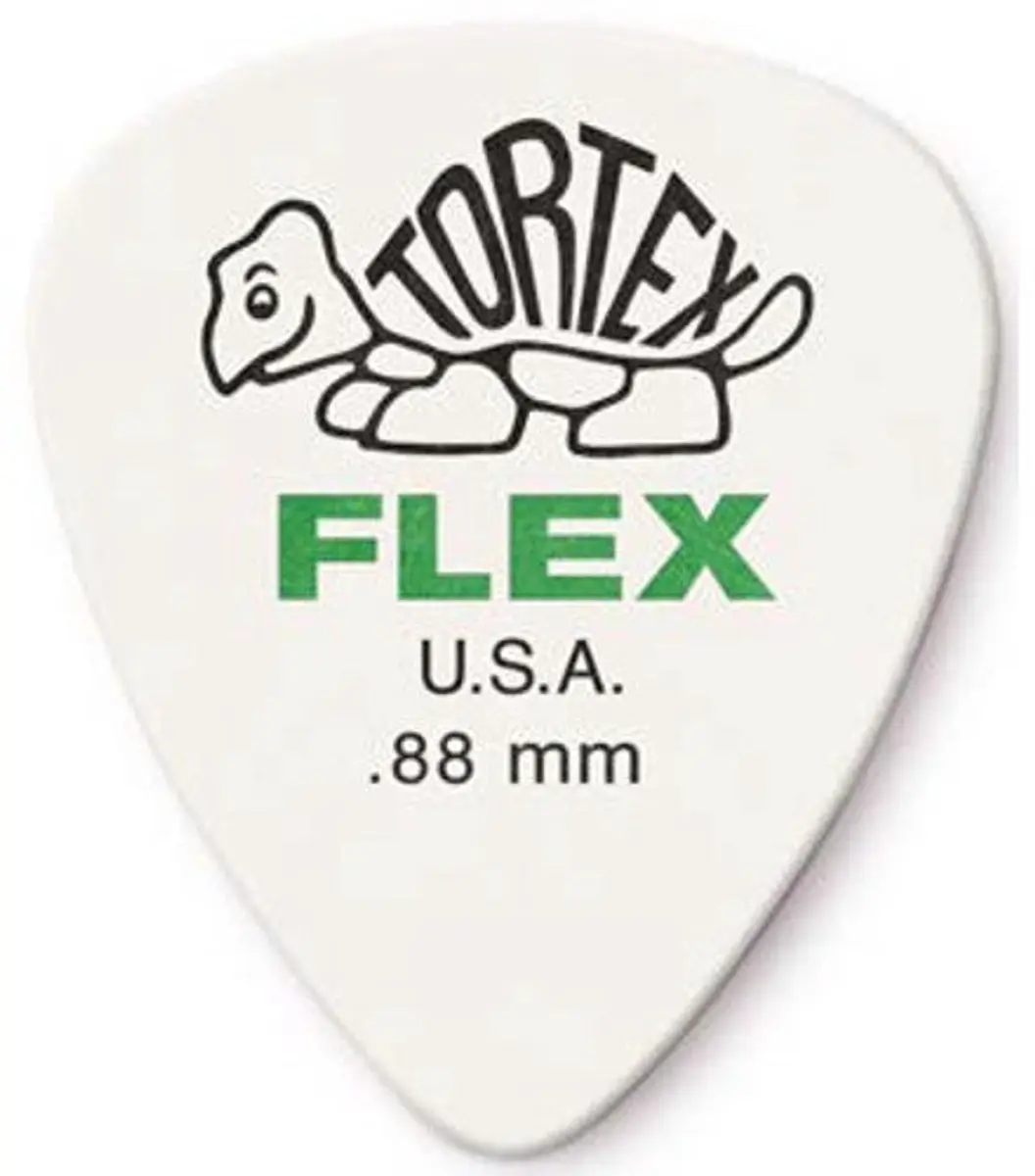 Dunlop Tortex Flex 0.88mm Plectrum - 12 Stuks