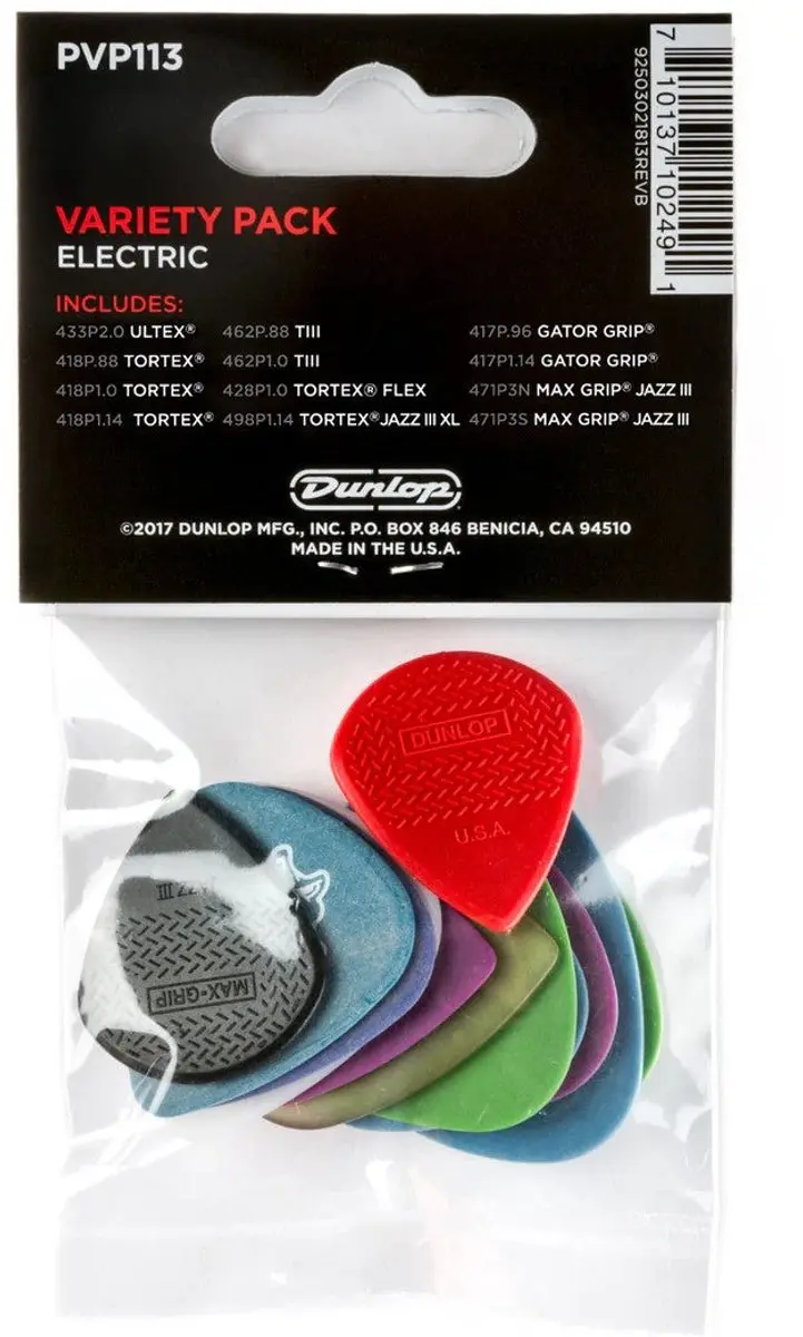 Dunlop PVP113 Plectrum 12 Stuks - Light/Medium