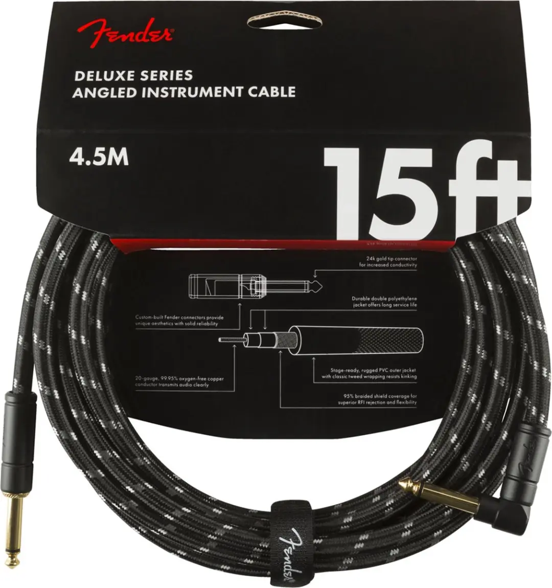Fender Deluxe Series Instrumentenkabel 4.5m