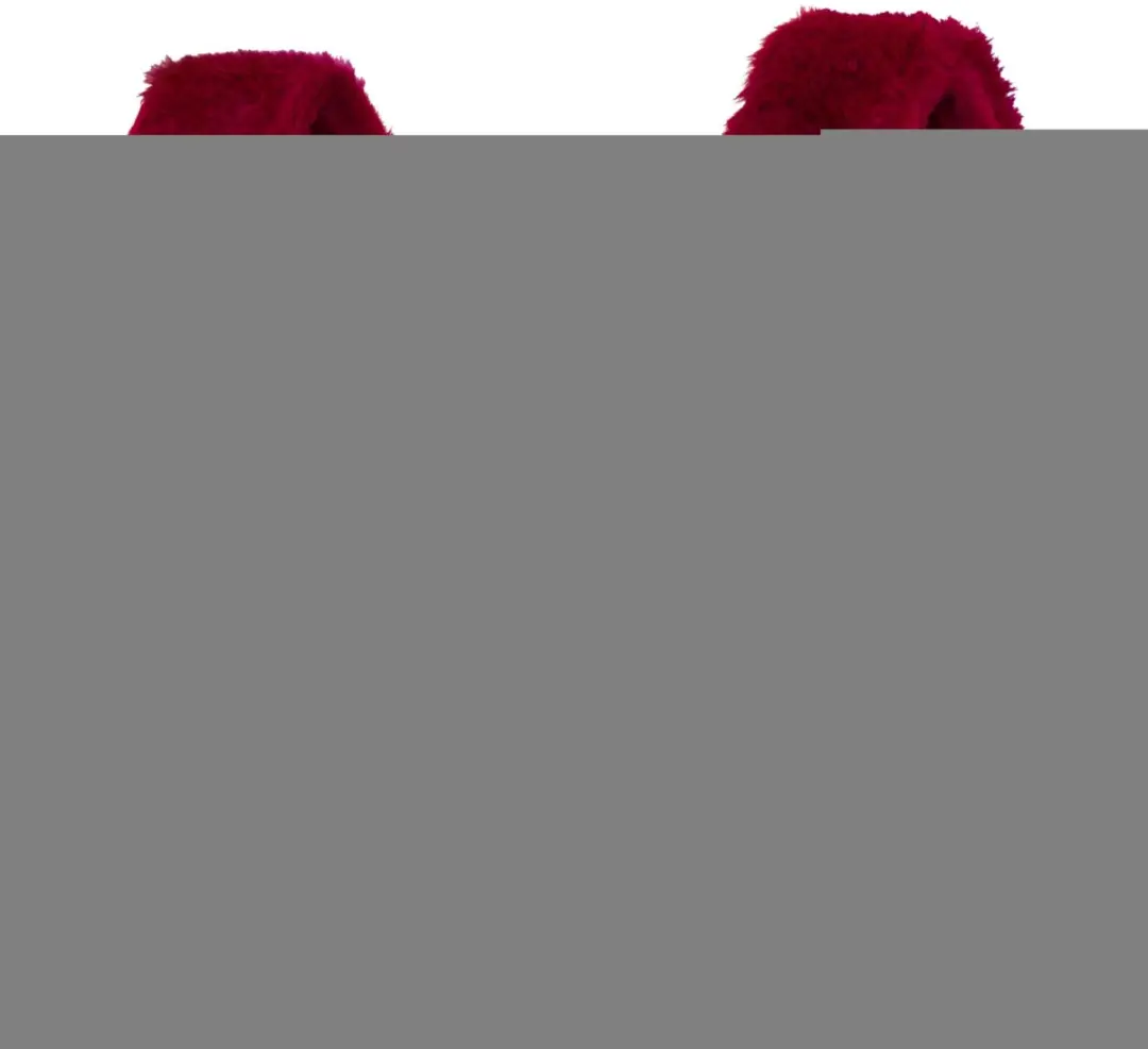 Fender Poodle Plush Strap - Gitaarband - Rood