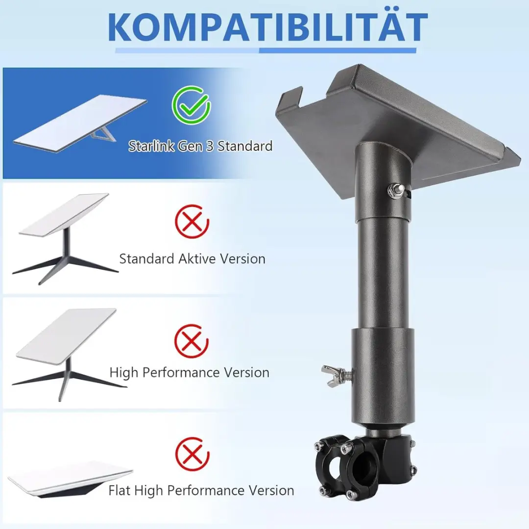 Starlink Gen 3 Montagebeugel - Verstelbare Antennehouder 31-35cm