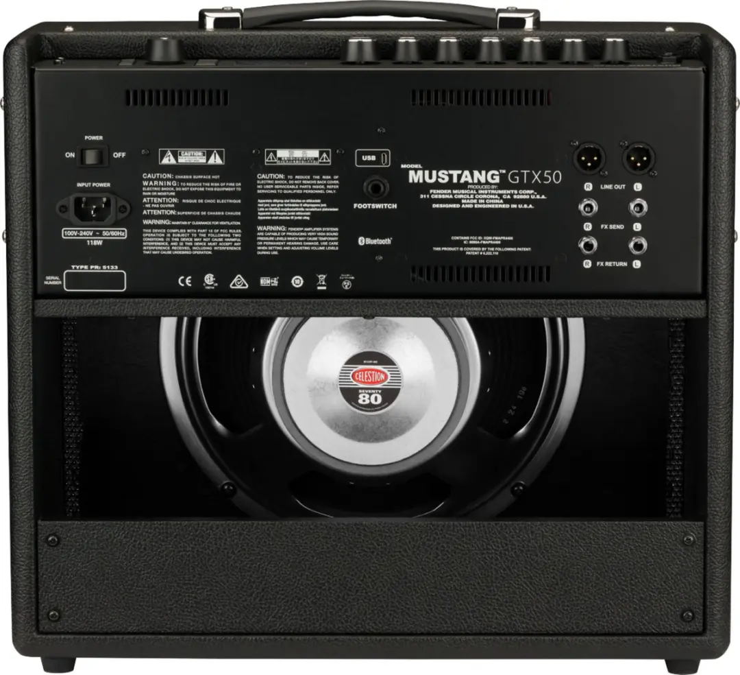 Fender Mustang GTX50 Gitaarversterker 25W - Zwart