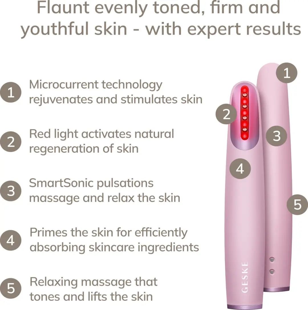 GESKE Skin Firming Wand GK000067PK01 - 7-in-1 Anti-Aging - Pink