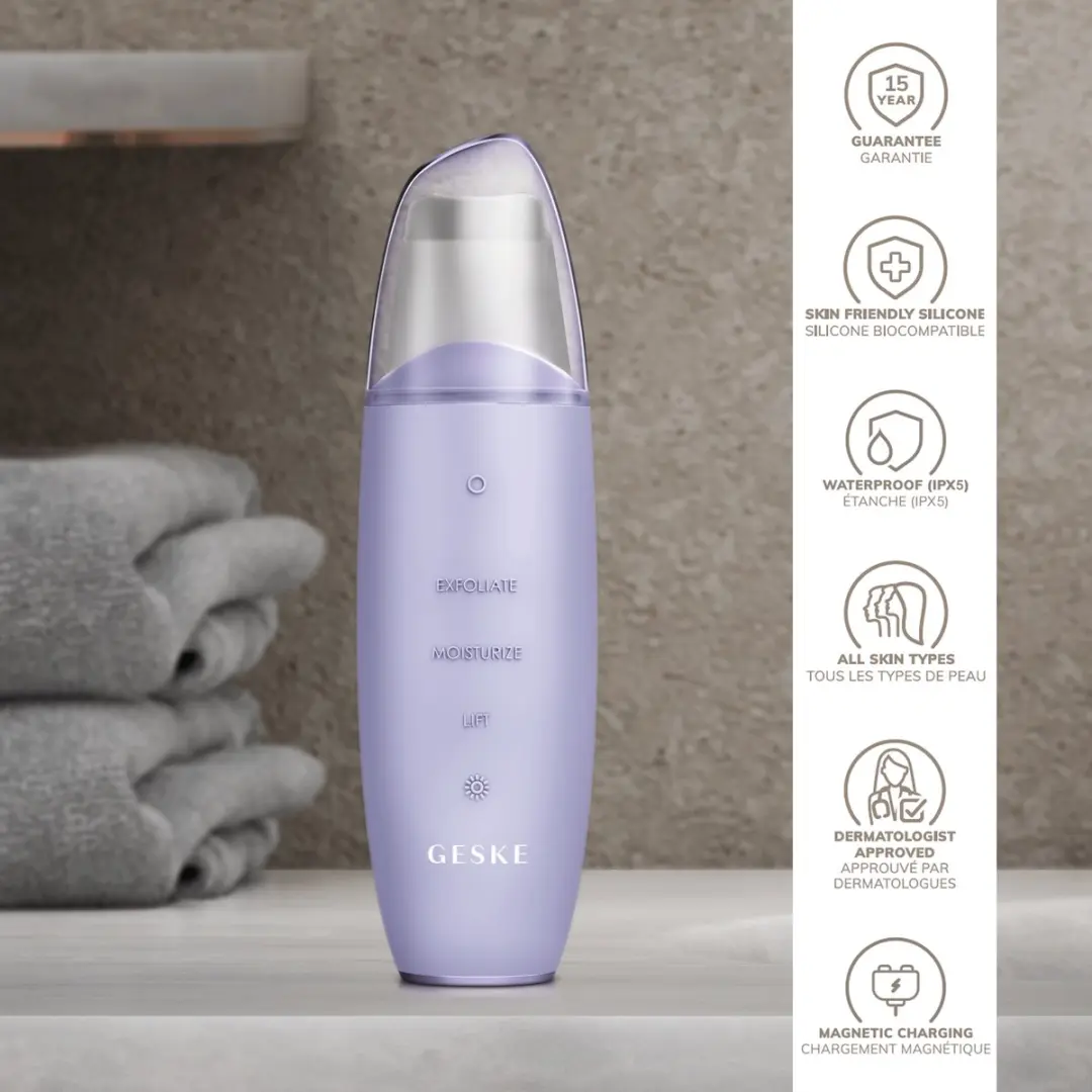 GESKE SmartAppGuided MicroCurrent Skin Scrubber GK000044PL01 - Gezicht & Hals - Purple