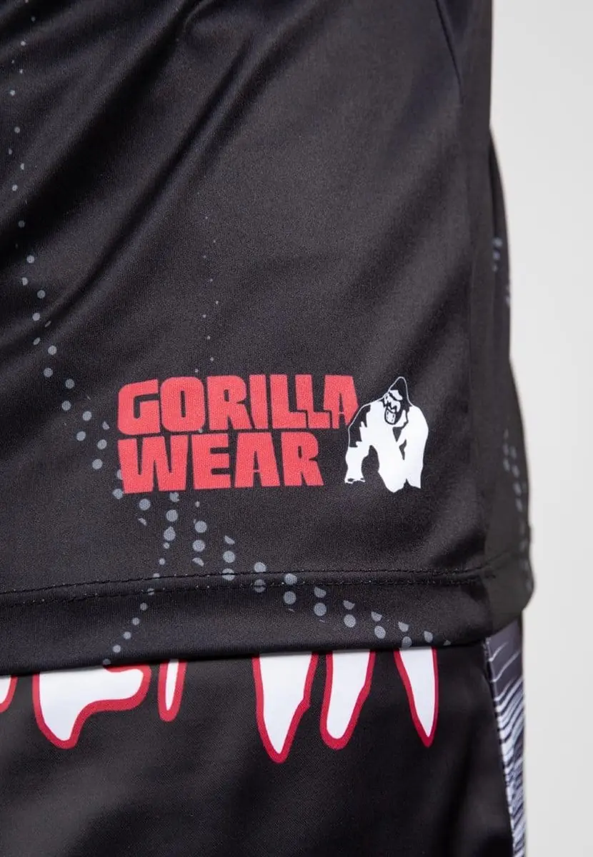 Gorilla Wear Clayton Tank Top - Zwart/Rood S
