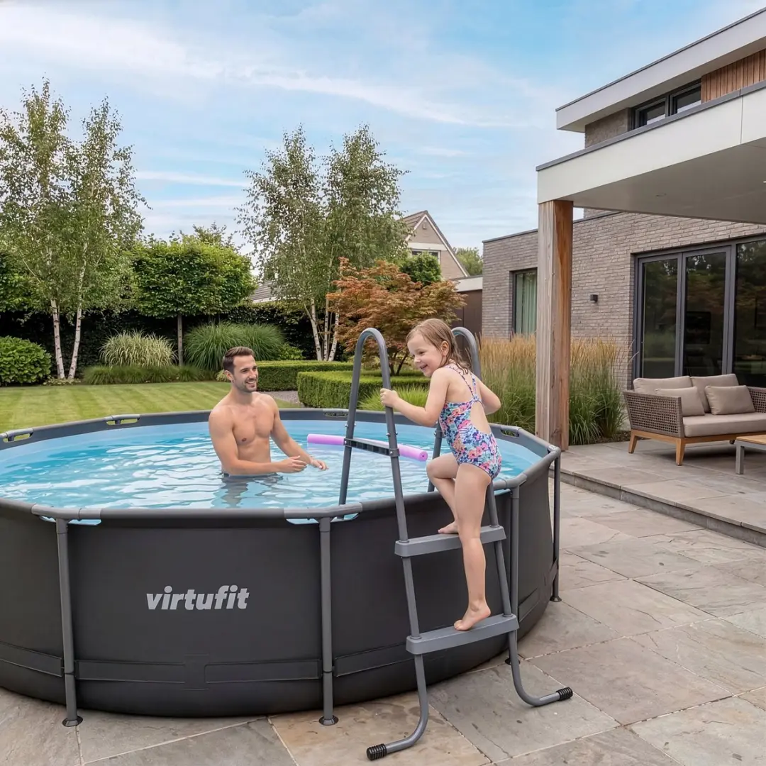 Virtufit VF13019 Zwembadtrap 84cm - Grijs - afbeelding 6 van 6